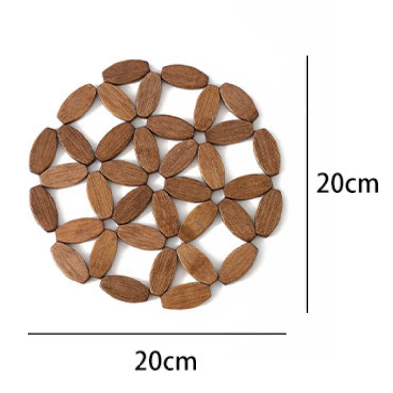 Bamboo Coaster Square Mat Heat