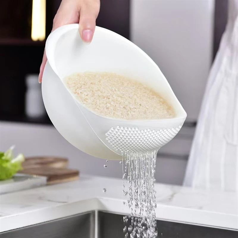 Multi-functional Rice Washer Basket Household Kitchen Washing Screen Basin-0