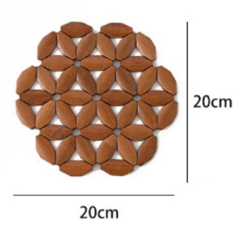 Bamboo Coaster Square Mat Heat